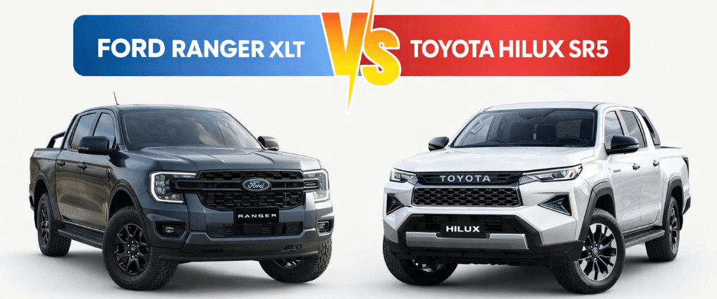 2026 Ford Ranger XLT vs Toyota HiLux SR5